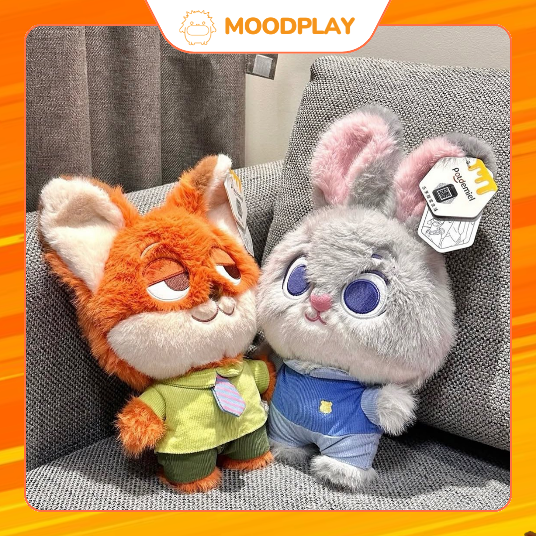 Gấu bông Thỏ Judy và Cáo Nick hot 2025 - Mood Play