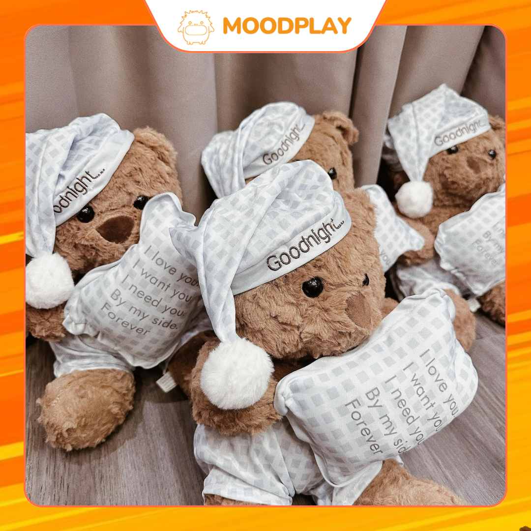 Gấu bông gấu nâu ôm gối ngủ (2) Gấu bông gấu nâu ôm gối ngủ